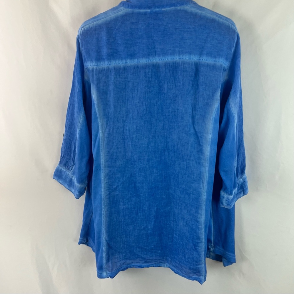 Parsley And Sage Button Up 3/4 Sleeve Blouse - image 3